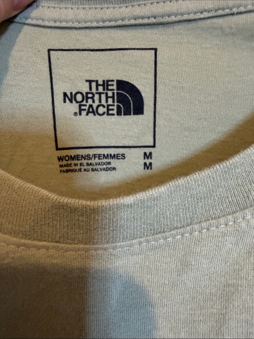 The North Face Olive Green Long Sleeve Shirt with White Logo - Picture 2 of 3